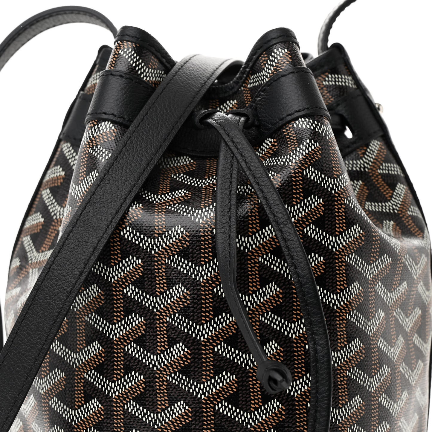 Goyardine Petit Flot Bucket Bag PM Black