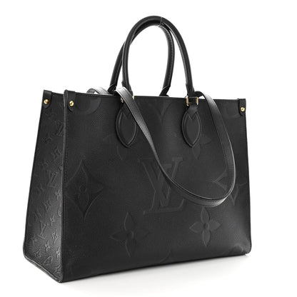 Louis Vuitton Empreinte Monogram Giant Onthego MM Black 3 of 9