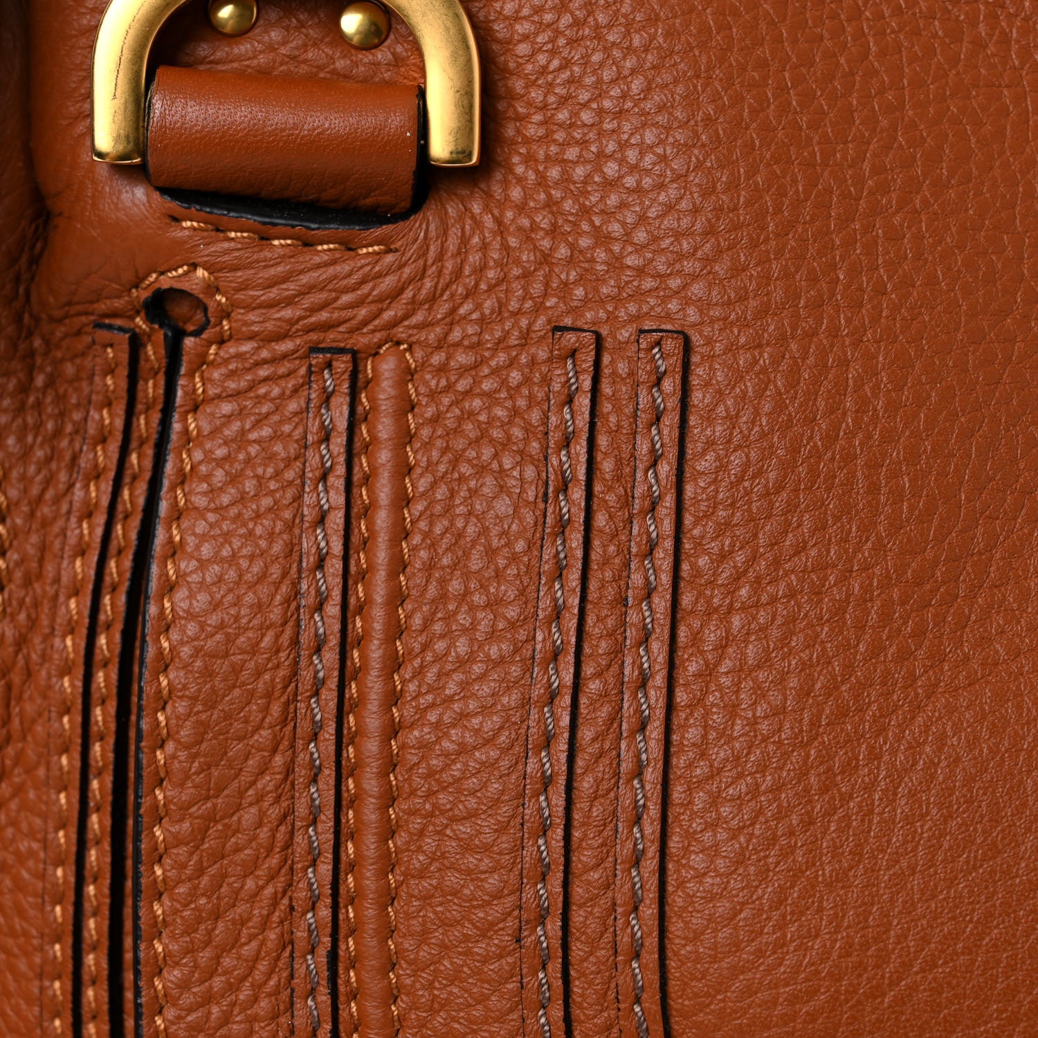 Chloe Calfskin Medium Marcie Satchel Tan 16 of 18