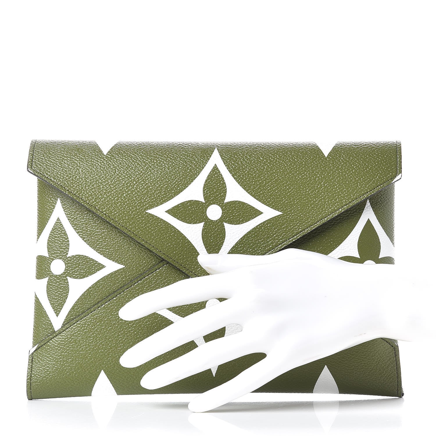 Louis Vuitton Monogram Giant Large Kirigami Pochette Kaki 2 of 6