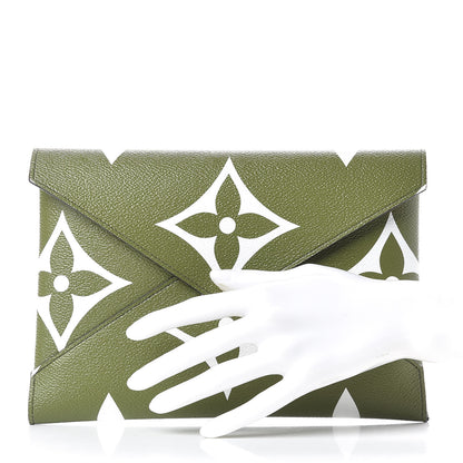 Louis Vuitton Monogram Giant Large Kirigami Pochette Kaki 2 of 6