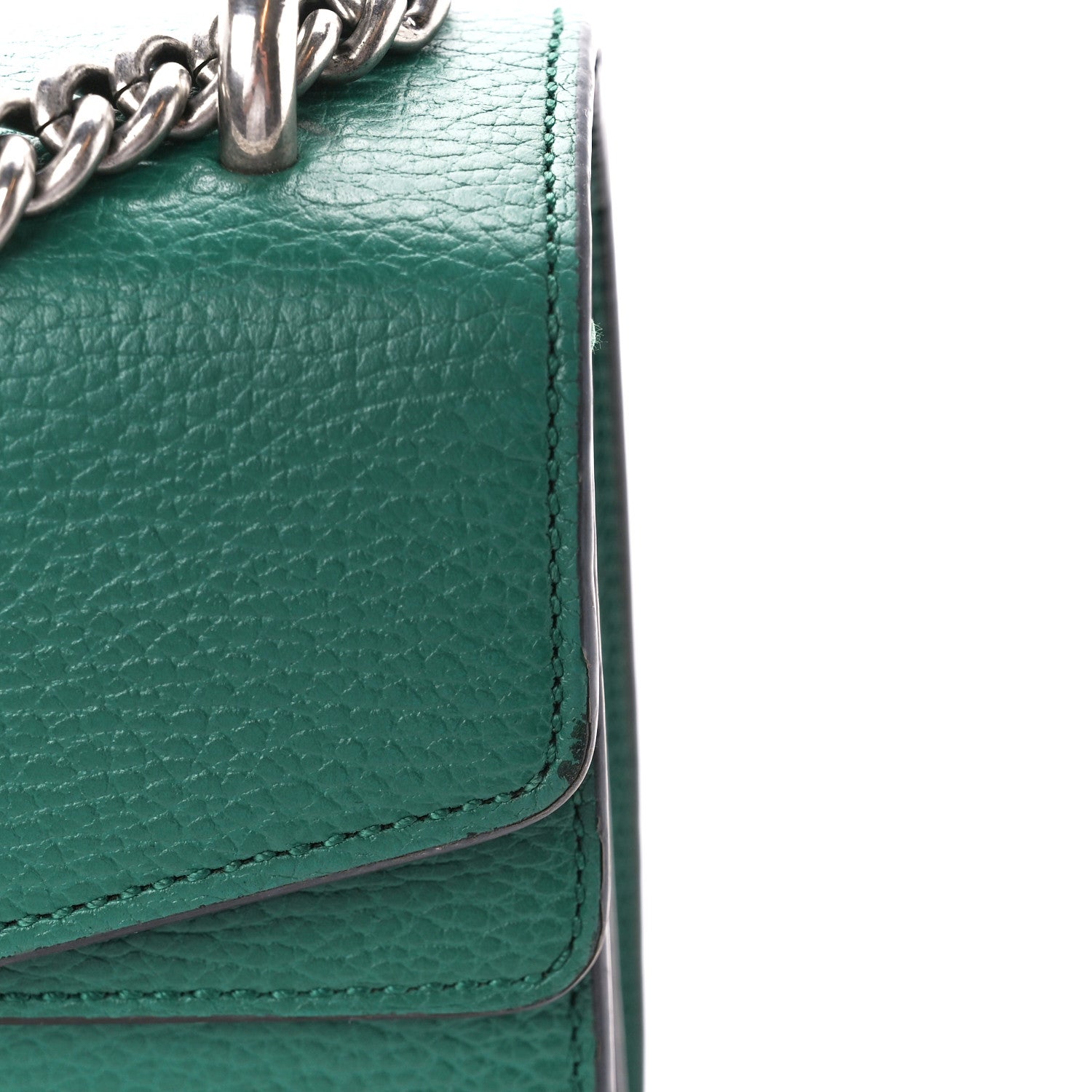 Gucci Pebbled Calfskin Small Dionysus Shoulder Bag Emerald 24 of 27