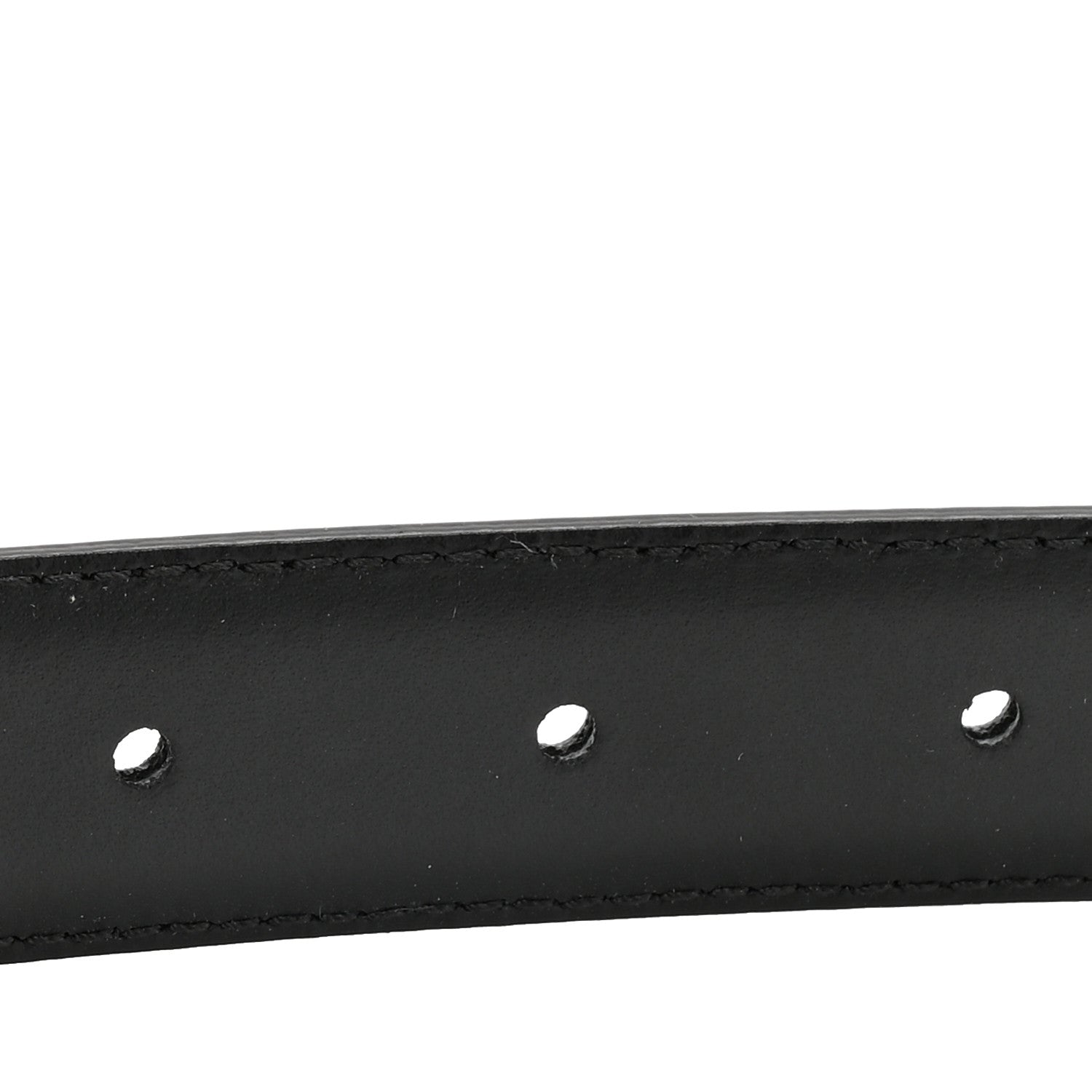 Celine Box Calfskin Medium 25mm Triomphe Belt 75 30 Black 3 of 5