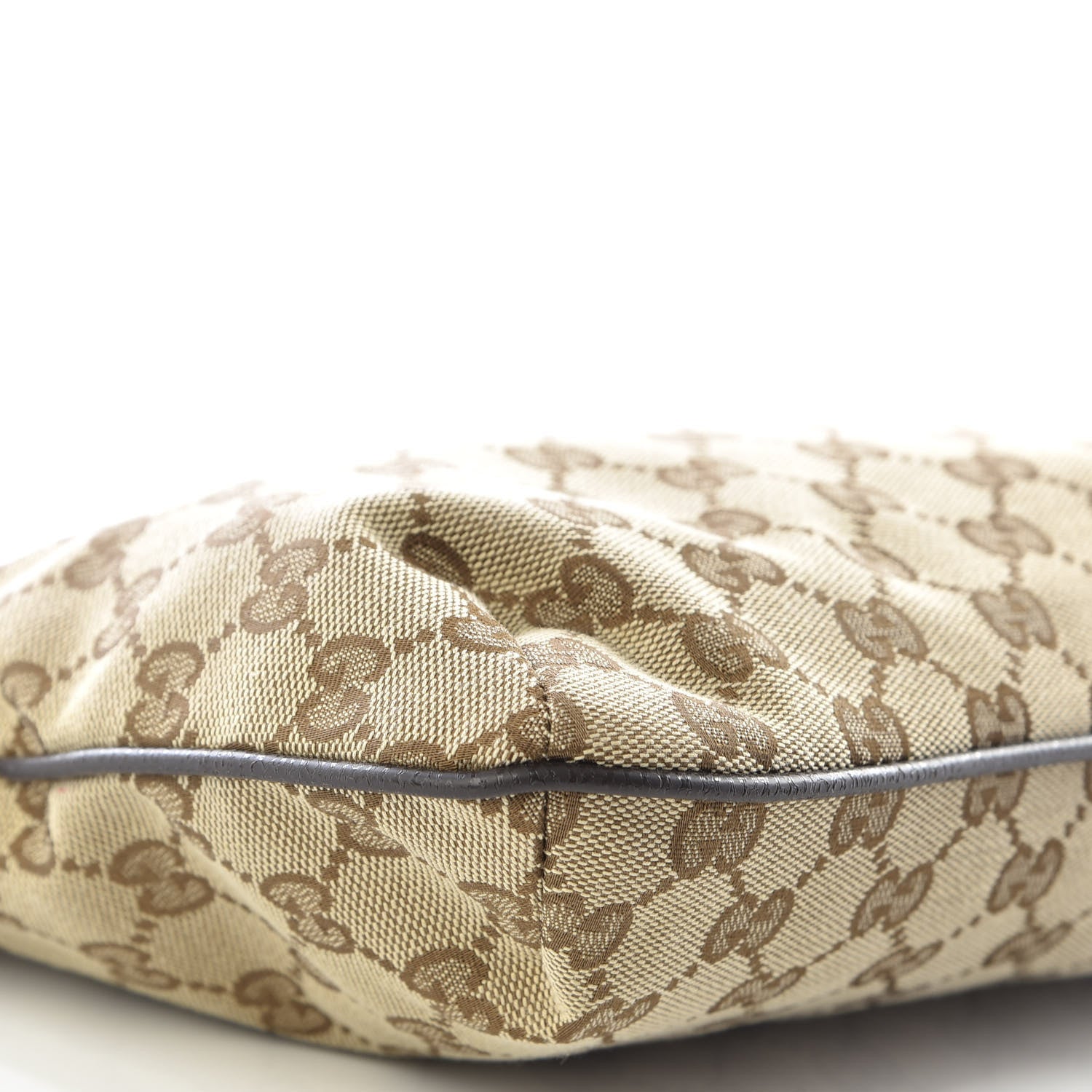 Gucci Monogram Web Small Flat Messenger Crossbody Dark Brown 5 of 9