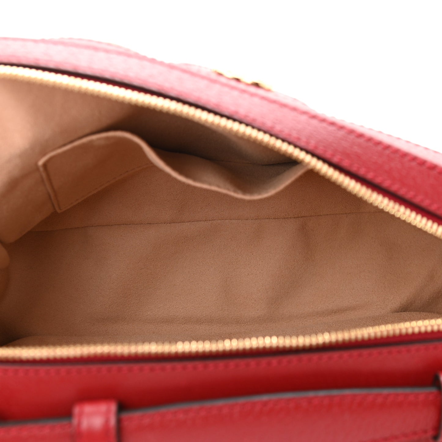 GG Supreme Monogram Flora Web Small Ophidia Top Handle Shoulder Bag Hibiscus Red