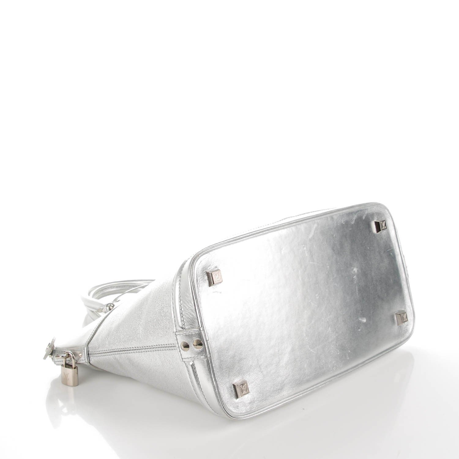 Louis Vuitton Suhali Lockit MM Silver 4 of 7