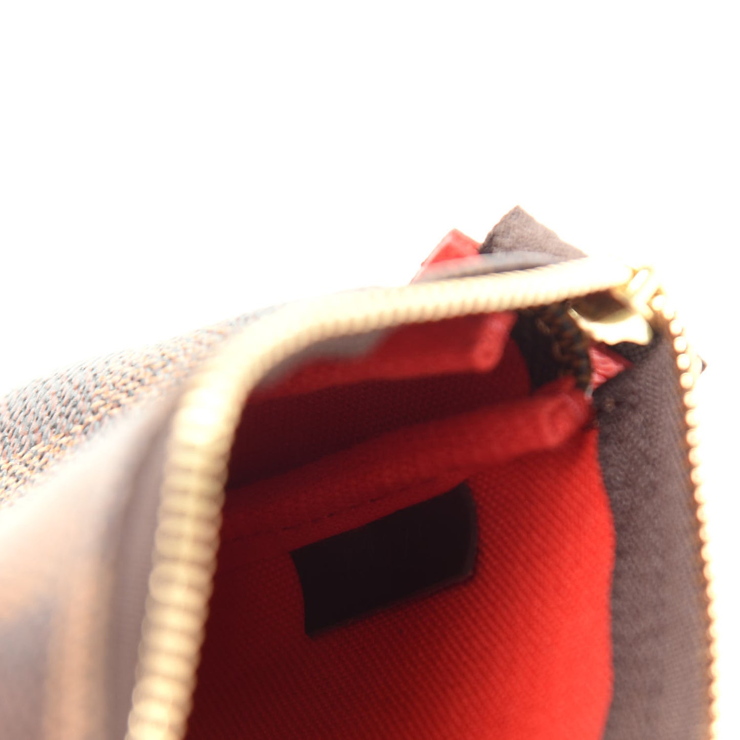 Damier Ebene 2019 Christmas Animation Mini Pochette Accessories Red