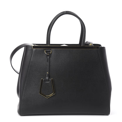 Fendi Vitello Elite Regular 2Jours Tote Black 1 of 8