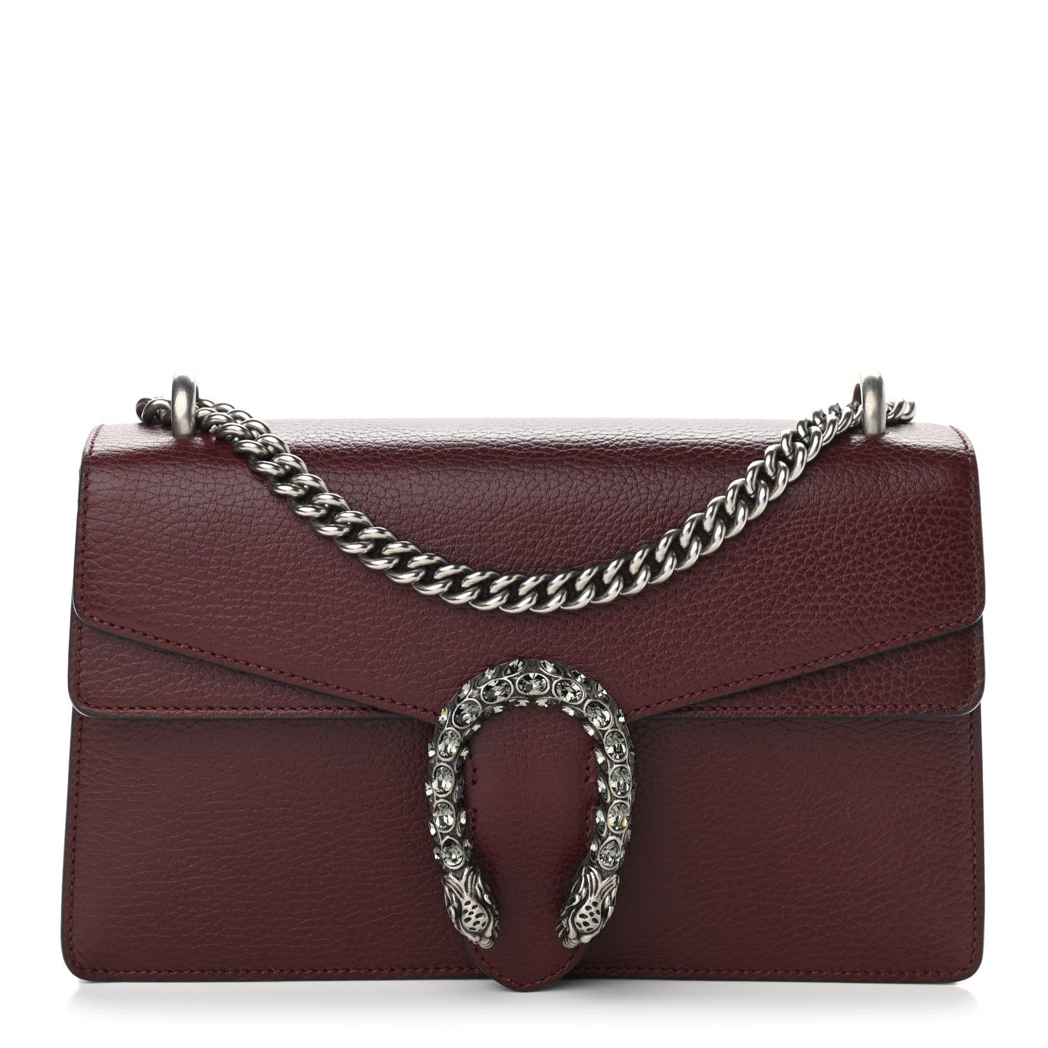 Gucci Dollar Calfskin Crystal Small Dionysus Shoulder Bag Vintage Bordeaux 1 of 10