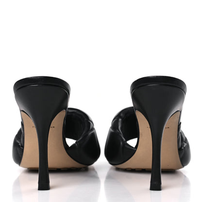 Bottega Veneta Nappa Quilted Rubber Lido Mule Sandals 40 Black 5 of 9