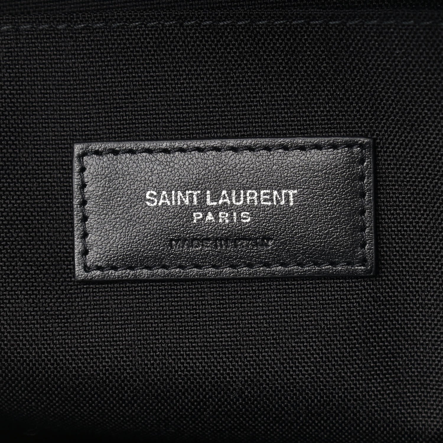 Saint Laurent Crocodile Embossed Lambskin Noe Backpack Black 6 of 9