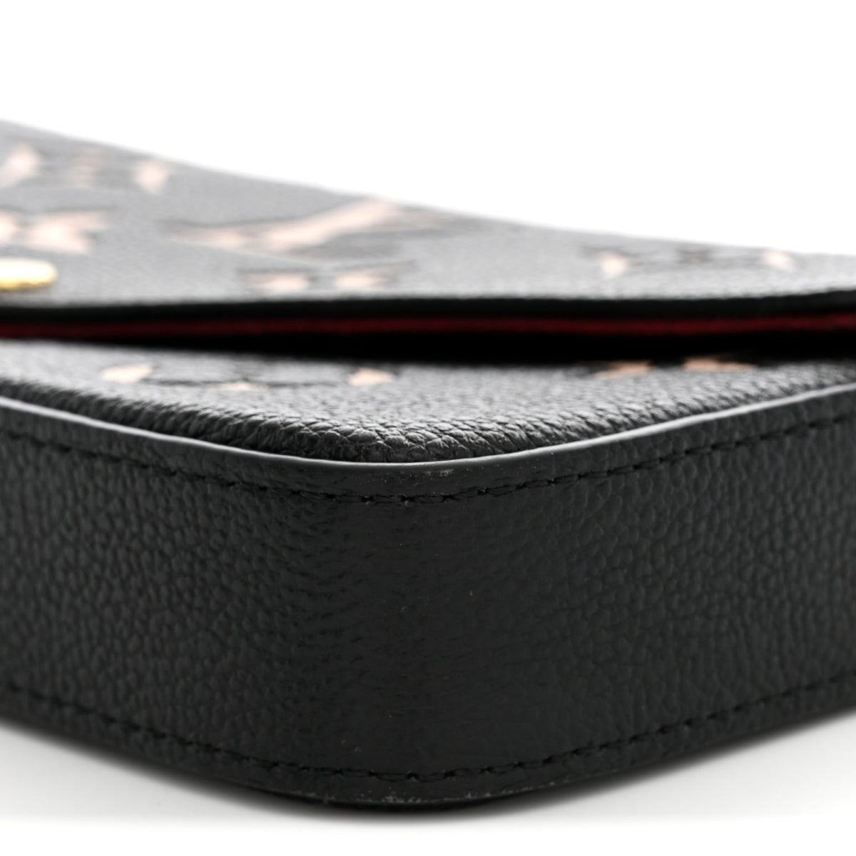 Louis Vuitton Empreinte Monogram Giant Felicie Pochette Black Beige 9 of 10
