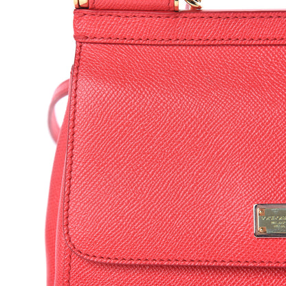 Dolce & Gabbana Dauphine Small Miss Sicily Satchel Roso 12 of 14