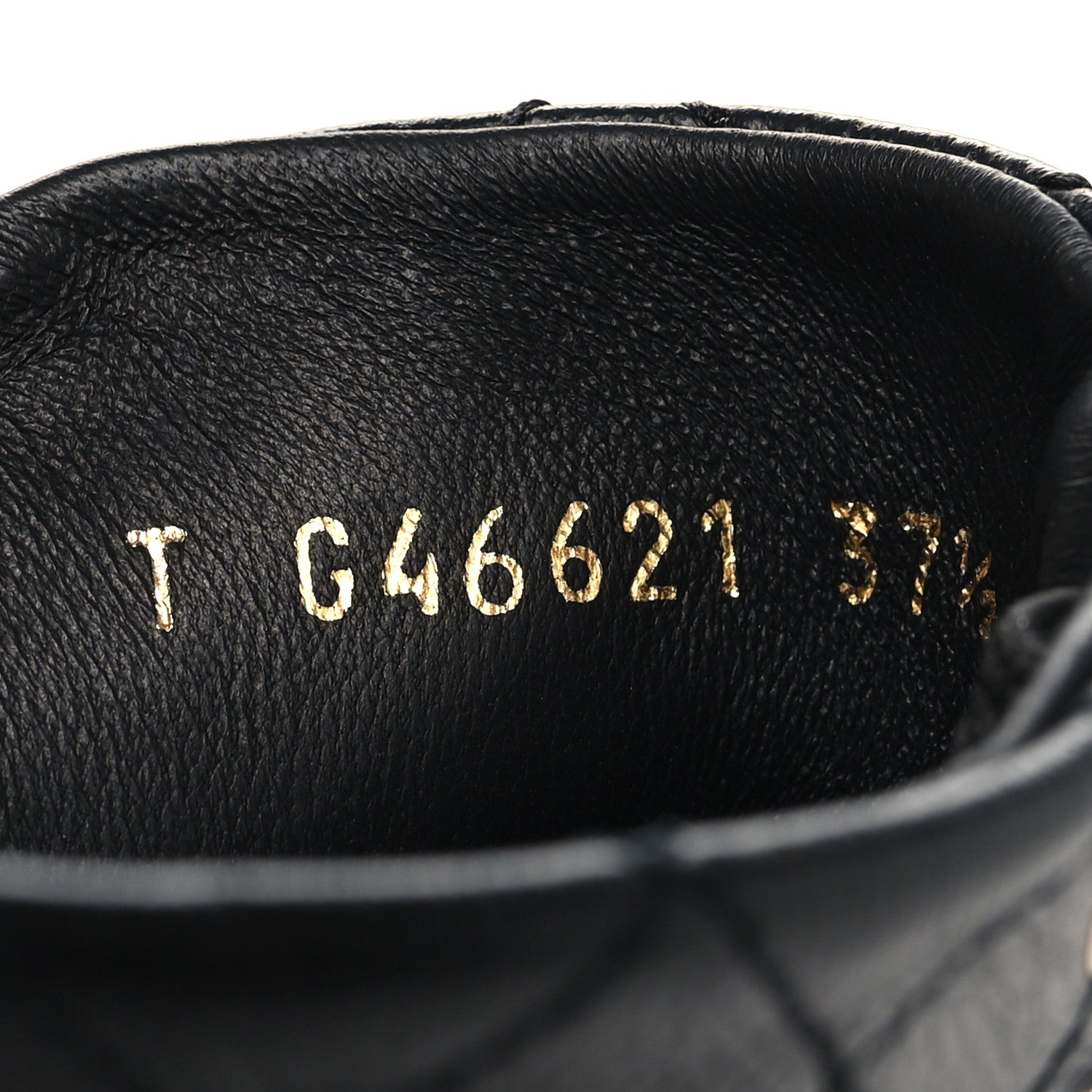 Chanel Crumpled Lambskin Patent Cap Toe CC Stitched High Top