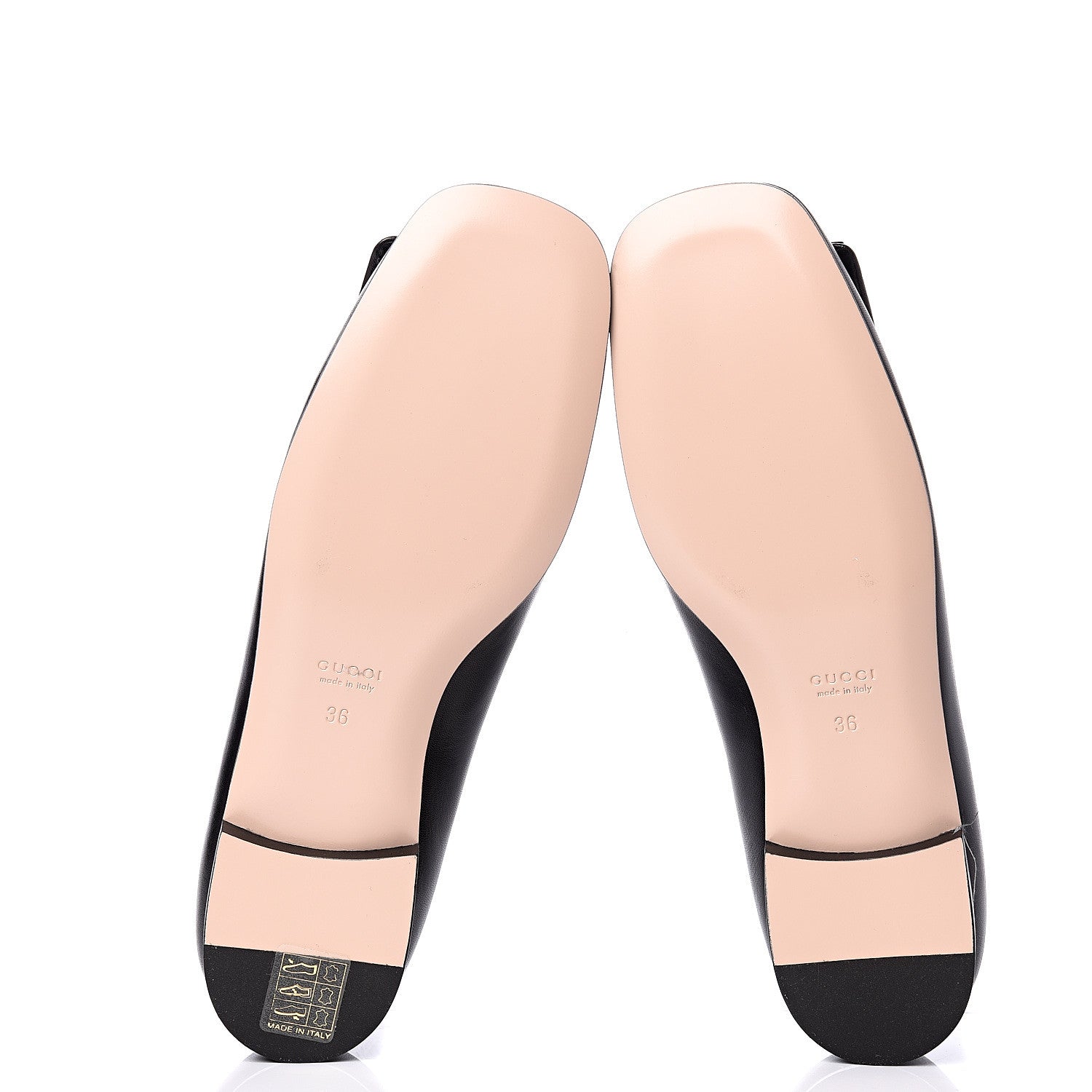 Gucci Malaga Kid Crystal Square G Madelyn Ballet Flats 36 Black 6 of 11