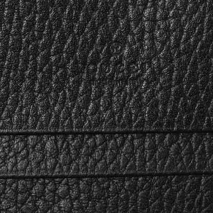 Gucci Pebbled Calfskin GG Marmont Card Case Black 6 of 7