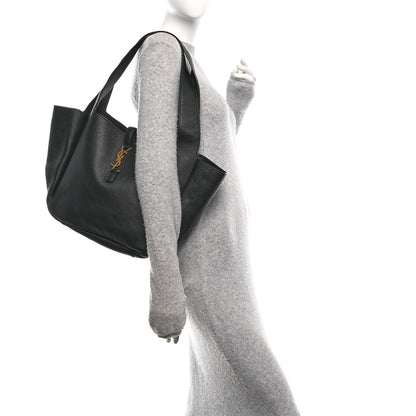 Saint Laurent Grained Deerskin Bea Tote Black 2 of 10