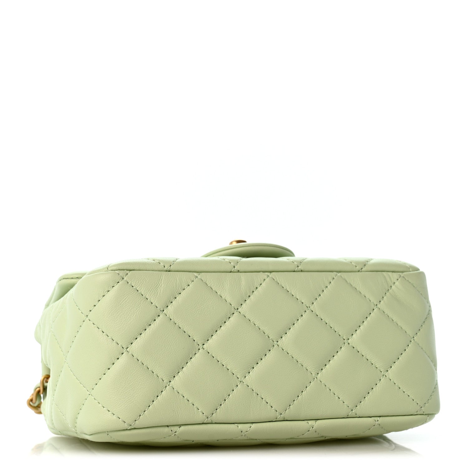 Chanel Lambskin Quilted Mini Pearl Crush Flap Light Green 4 of 11