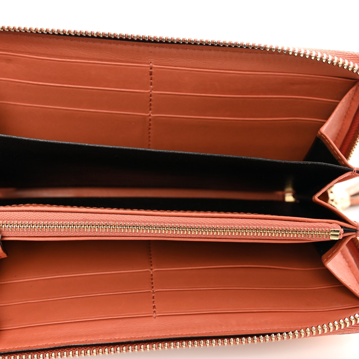 Crocodile Soho Zip Around Wallet Orange