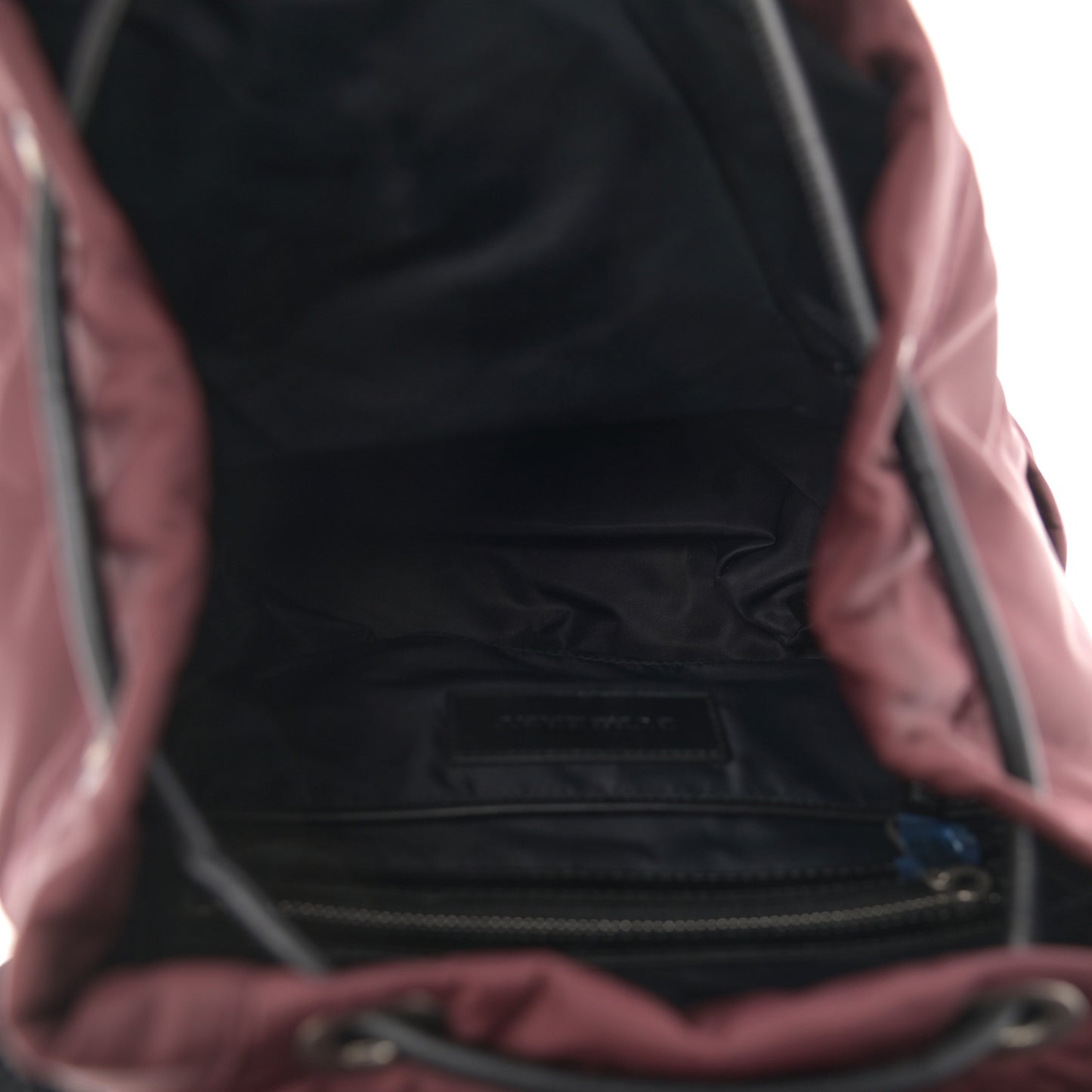 Nylon Puffer Medium Rucksack Backpack Burgundy