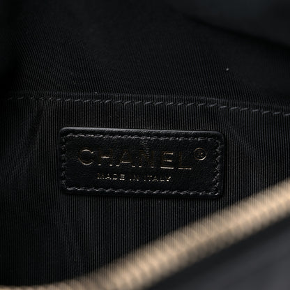 Chanel Lambskin Quilted Waist Bag Fanny Pack Black 6 of 9