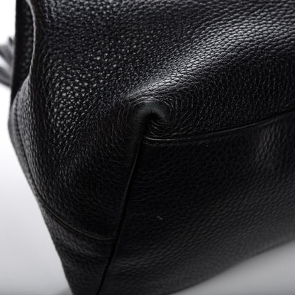 Gucci Pebbled Calfskin Medium Soho Chain Shoulder Bag Black 14 of 16