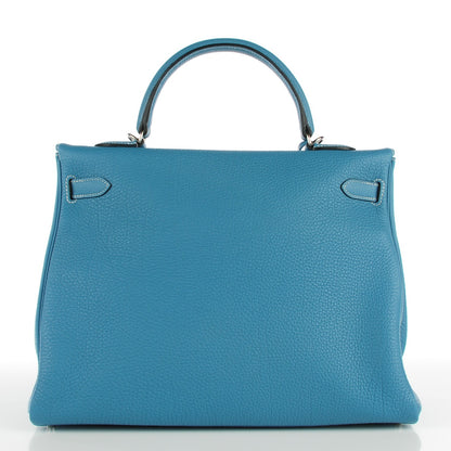 Hermes Togo Kelly Retourne 35 Blue Jean 8 of 20
