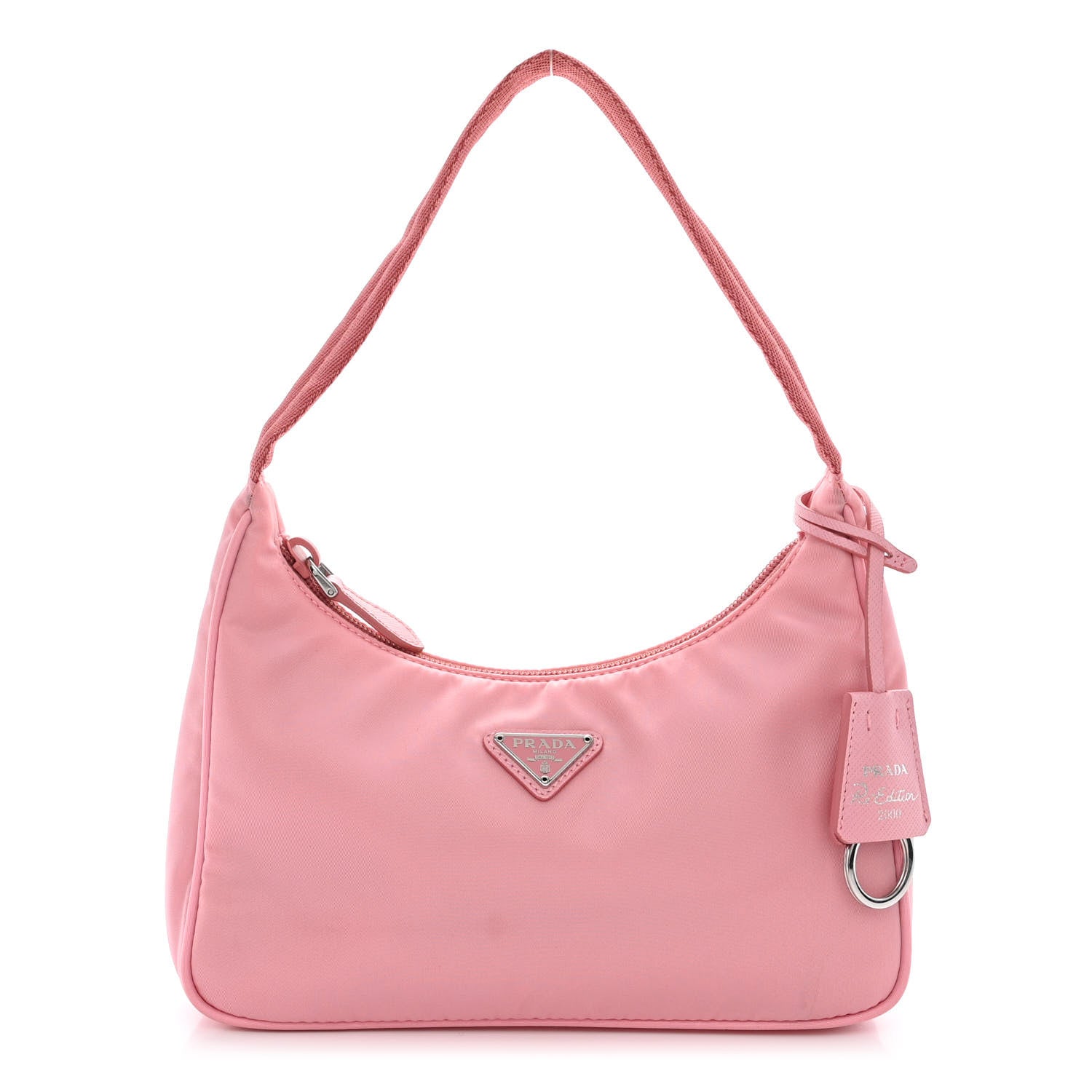 Prada Tessuto Nylon Saffiano Mini Re-Edition 2000 Bag Rosa 1 of 11