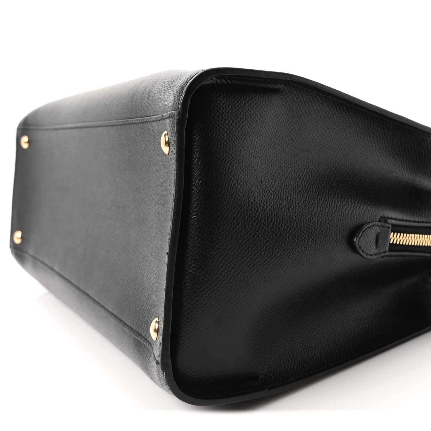 Salvatore Ferragamo Hammered Calfskin Today Satchel Black 9 of 9