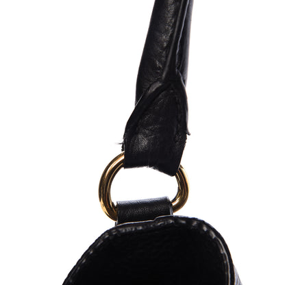 Prada Vitello Daino Side Pocket Hobo Black 19 of 29