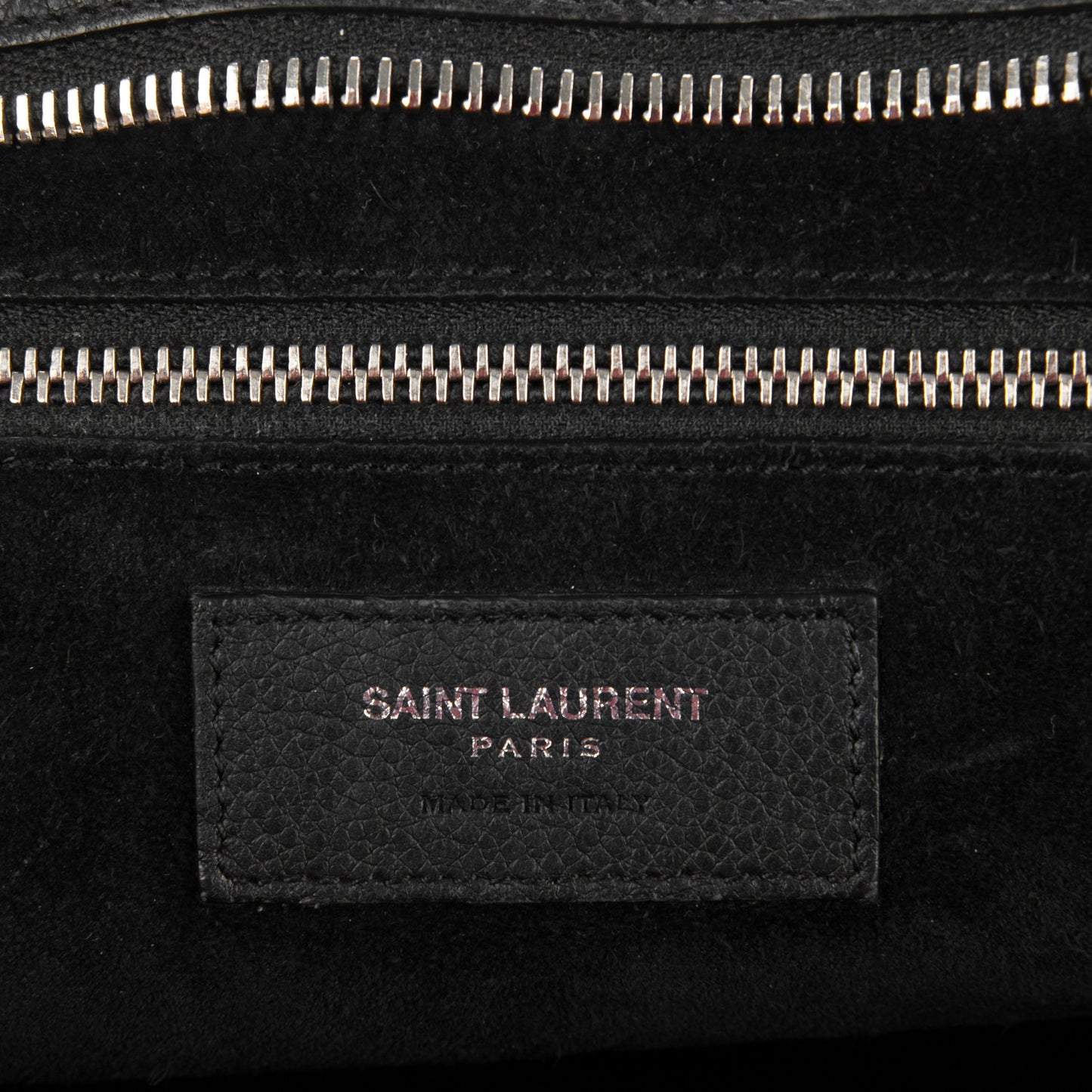 Grained Calfskin Medium Cabas Rive Gauche Black
