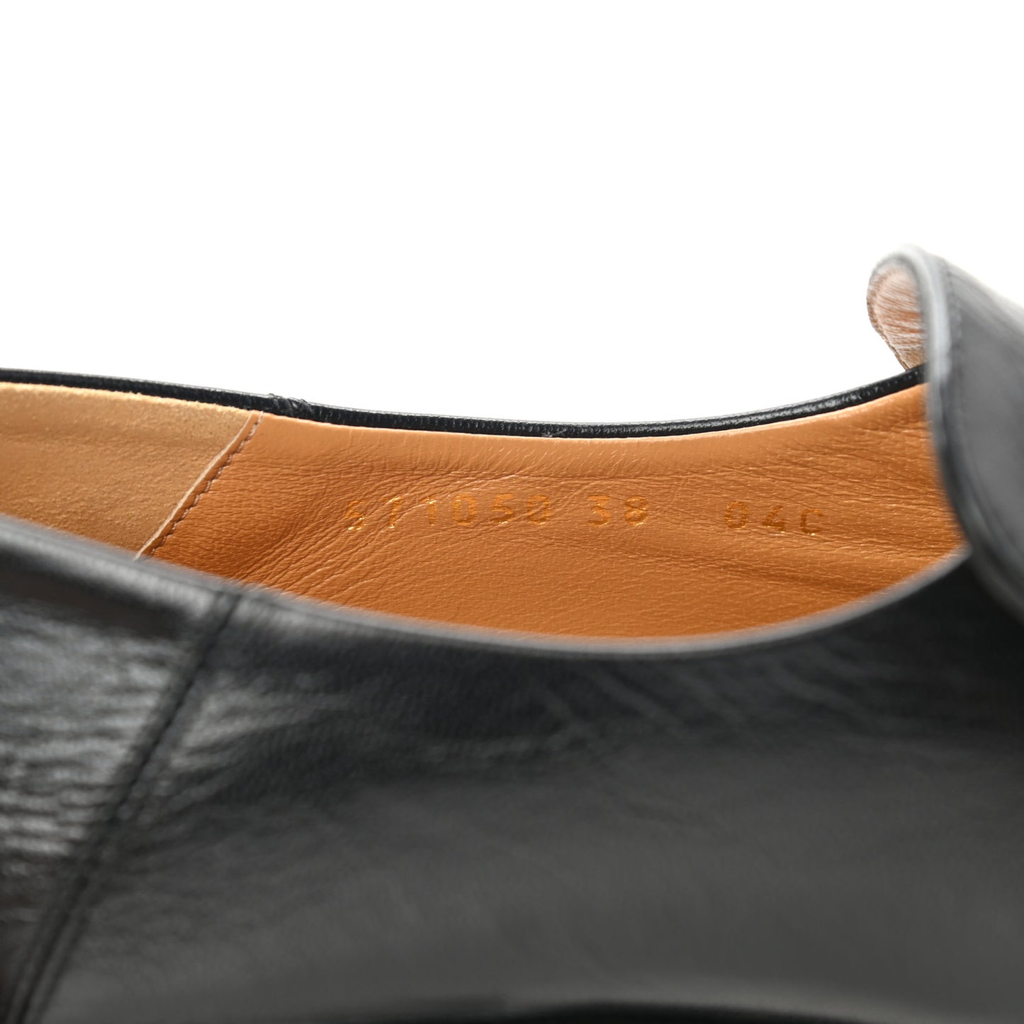 Goatskin Womens Horsebit Mid-Heel Loafers 38 Black