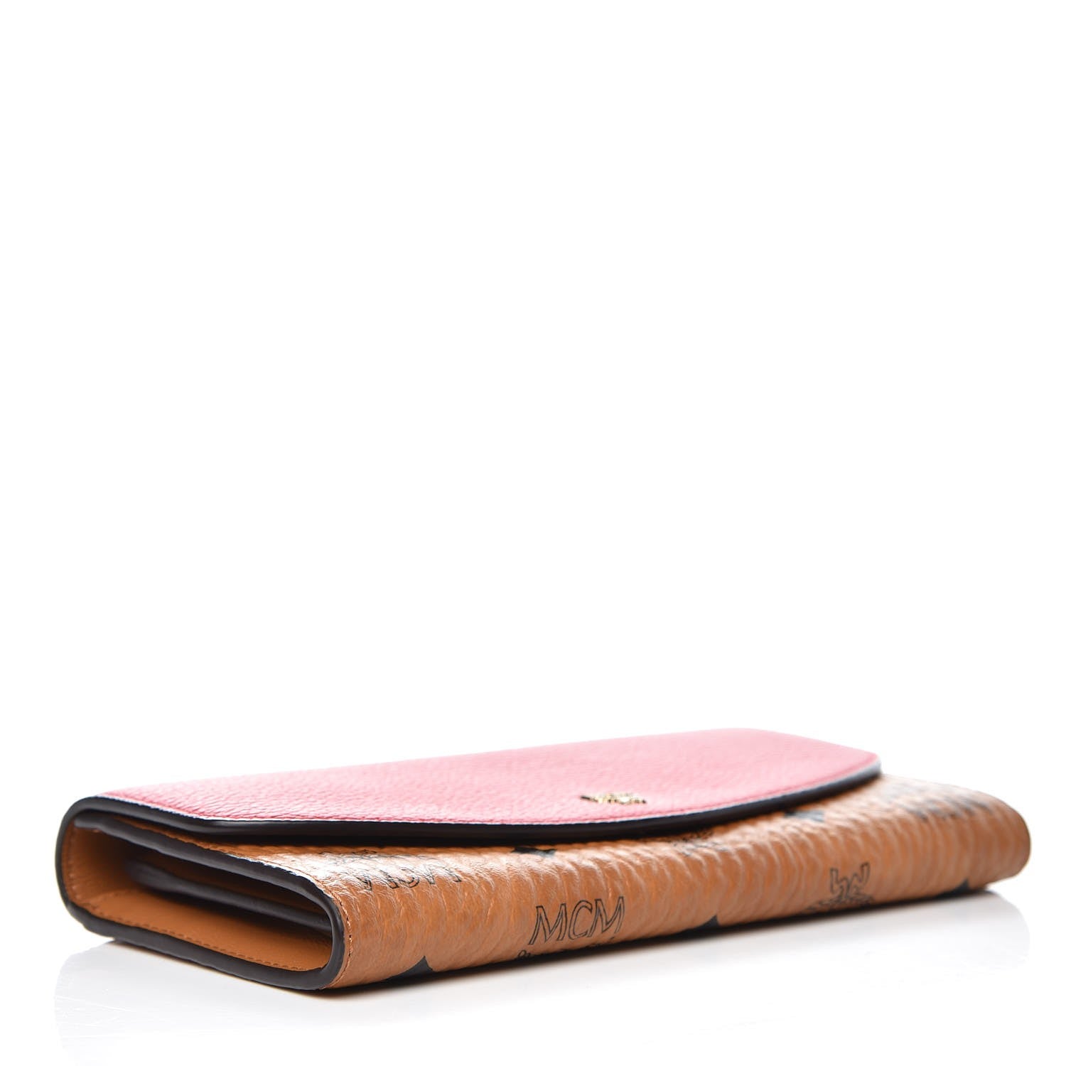 MCM Visetos Grained Calfskin Large Two Fold Wallet Ruby Red 4 of 6