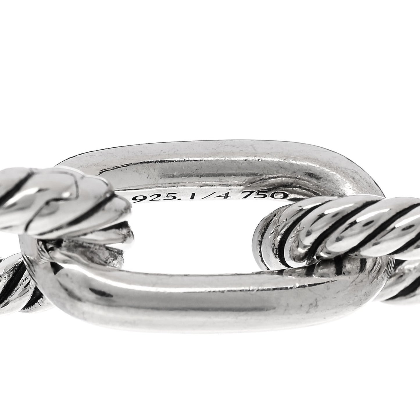 Sterling Silver 18K Yellow Gold 11mm Madison Chain Bracelet