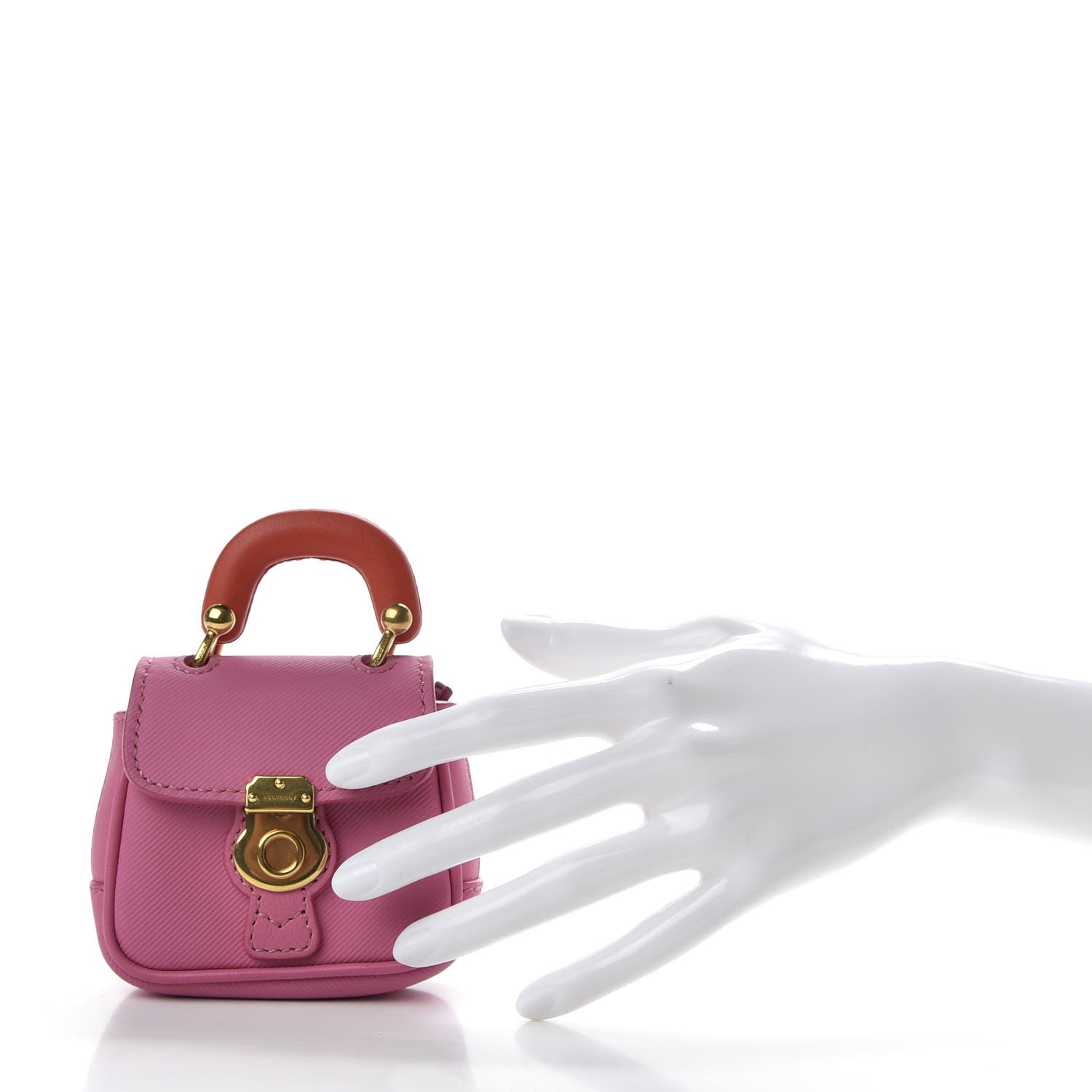 Burberry Trench Calfskin DK88 Tote Charm Pink 2 of 7