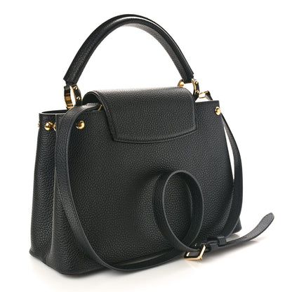 Louis Vuitton Taurillon Studded Capucines PM Black 2 of 9