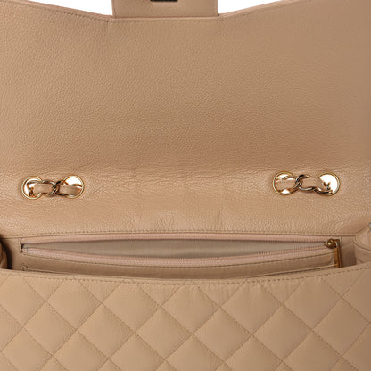 Chanel Caviar Quilted Jumbo Single Flap Beige Clair 10 of 10