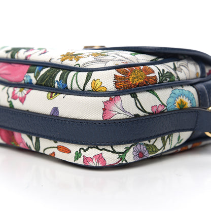 Gucci Canvas Flora Floral Shoulder Bag White Blue Agata Mulitcolor 9 of 9