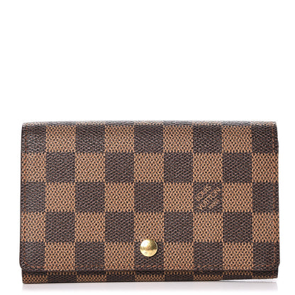 Louis Vuitton Damier Ebene Porte-Monnaie Tresor Wallet 1 of 8
