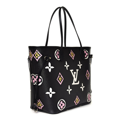 Louis Vuitton Monogram Giant Wild At Heart Neverfull MM Black 2 of 4