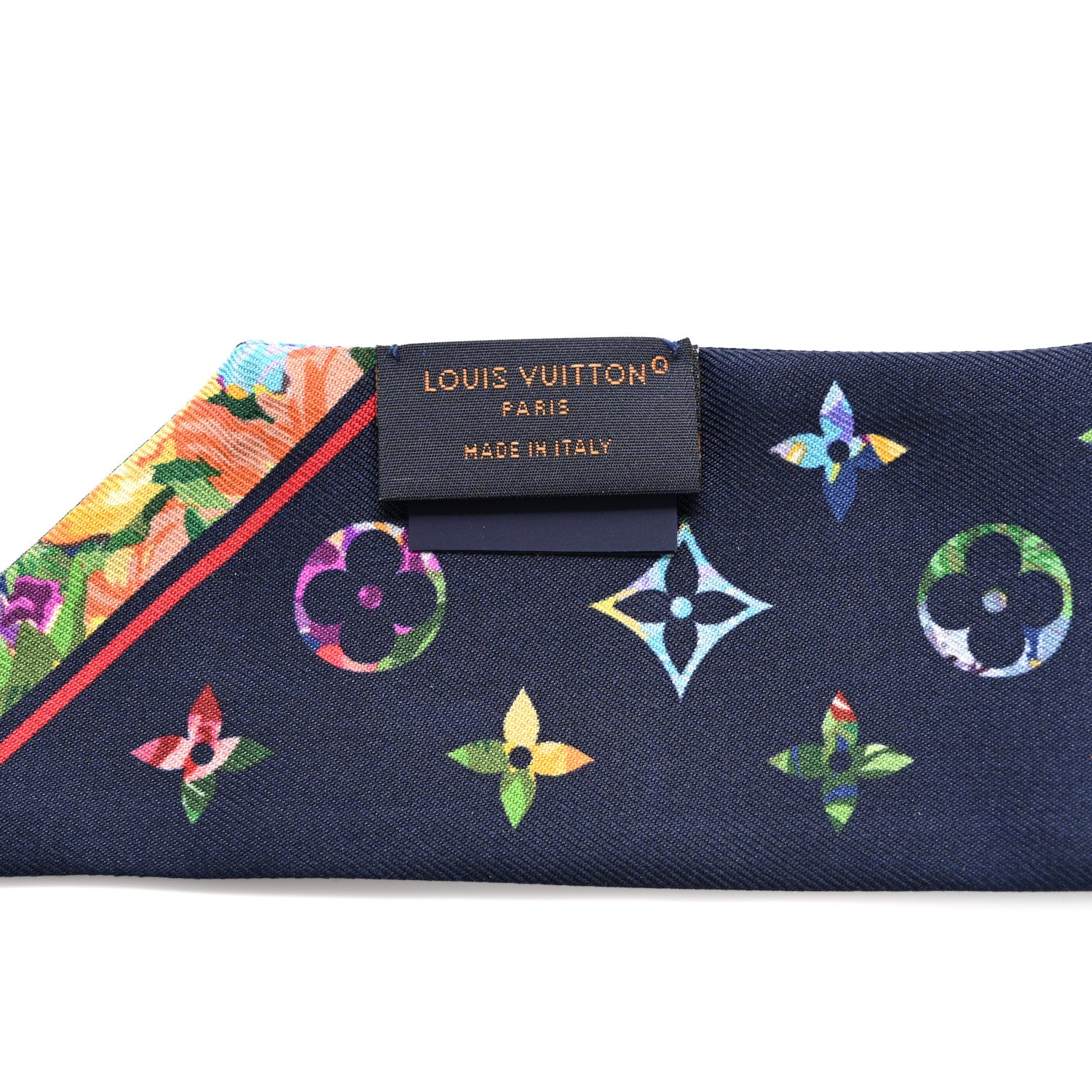 Louis Vuitton Silk Monogram LV Garden Bandeau Blue 3 of 3