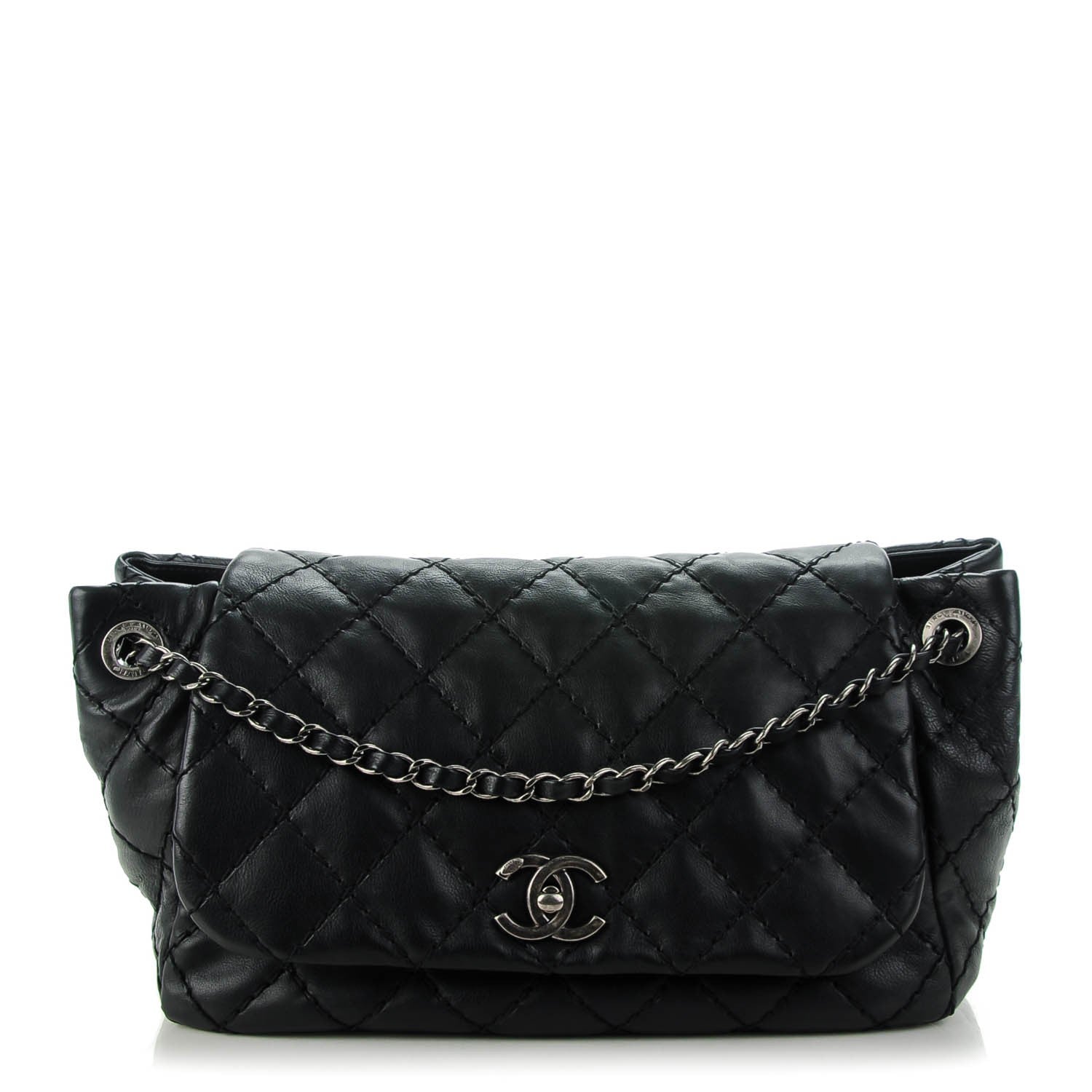 Chanel Calfskin Ultimate Stitch Accordion Flap Black 1 of 7