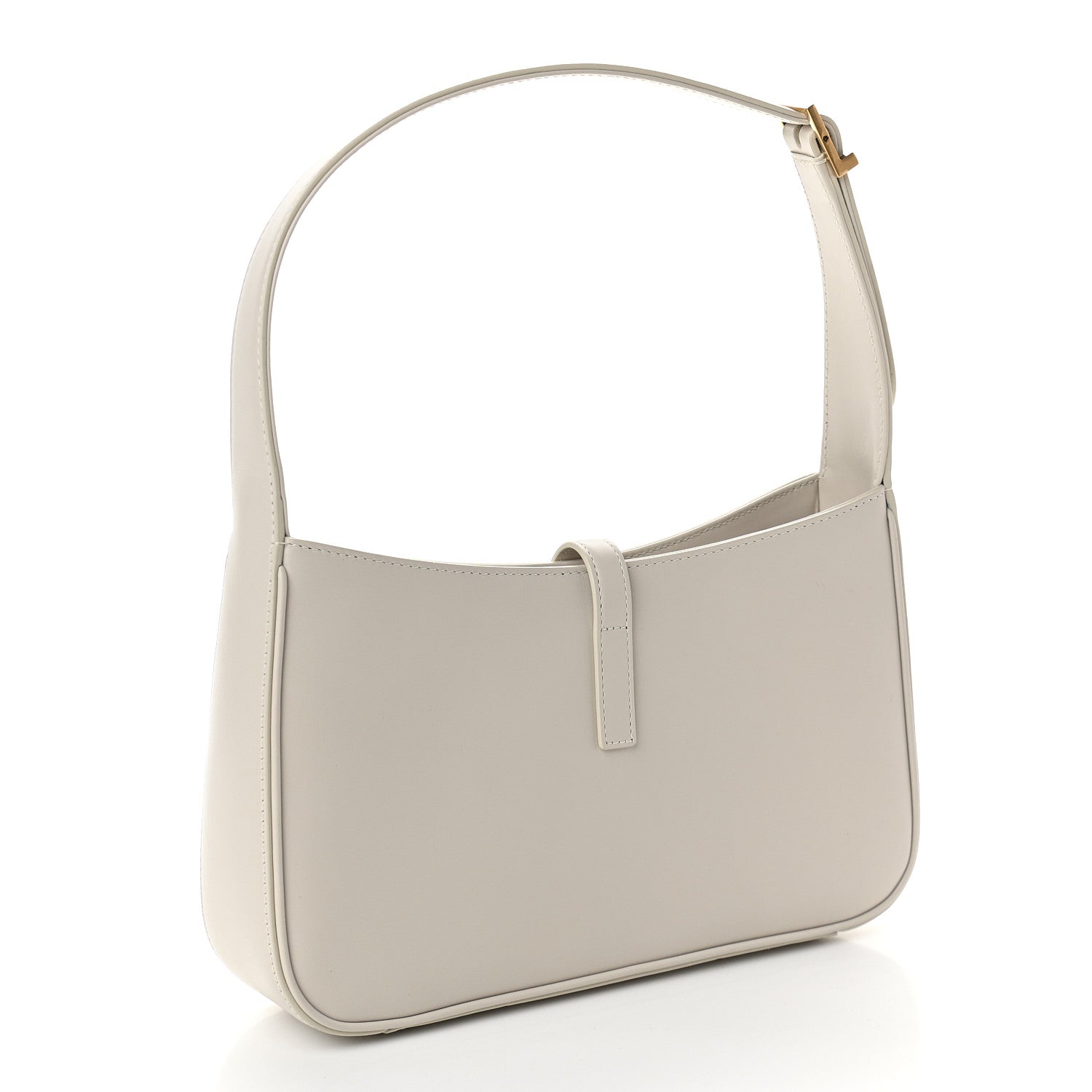 Saint Laurent Smooth Calfskin Le 5 A 7 Hobo Blanc Vintage 3 of 9