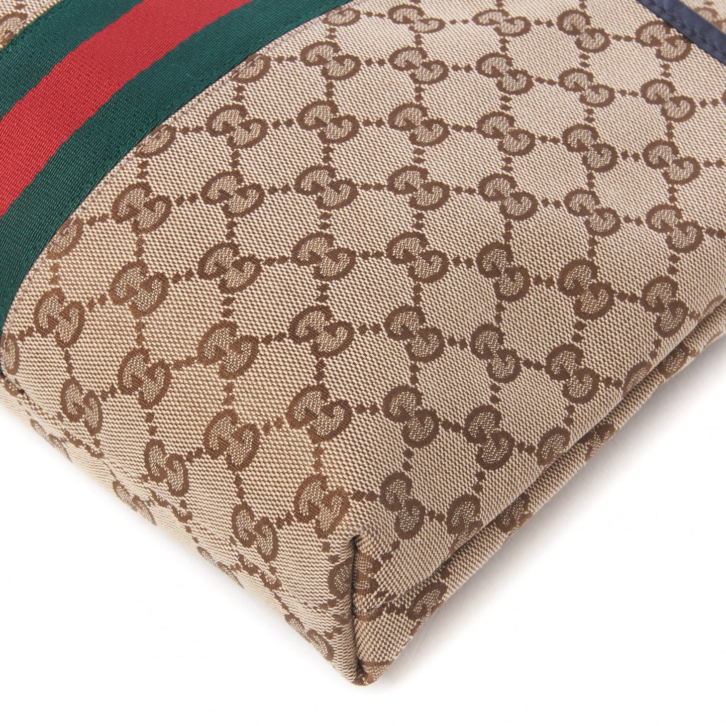 GG Monogram Web Flat Messenger Bag Black