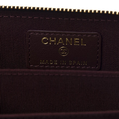 Chanel Caviar Quilted Zip Card Holder Black 5 of 9