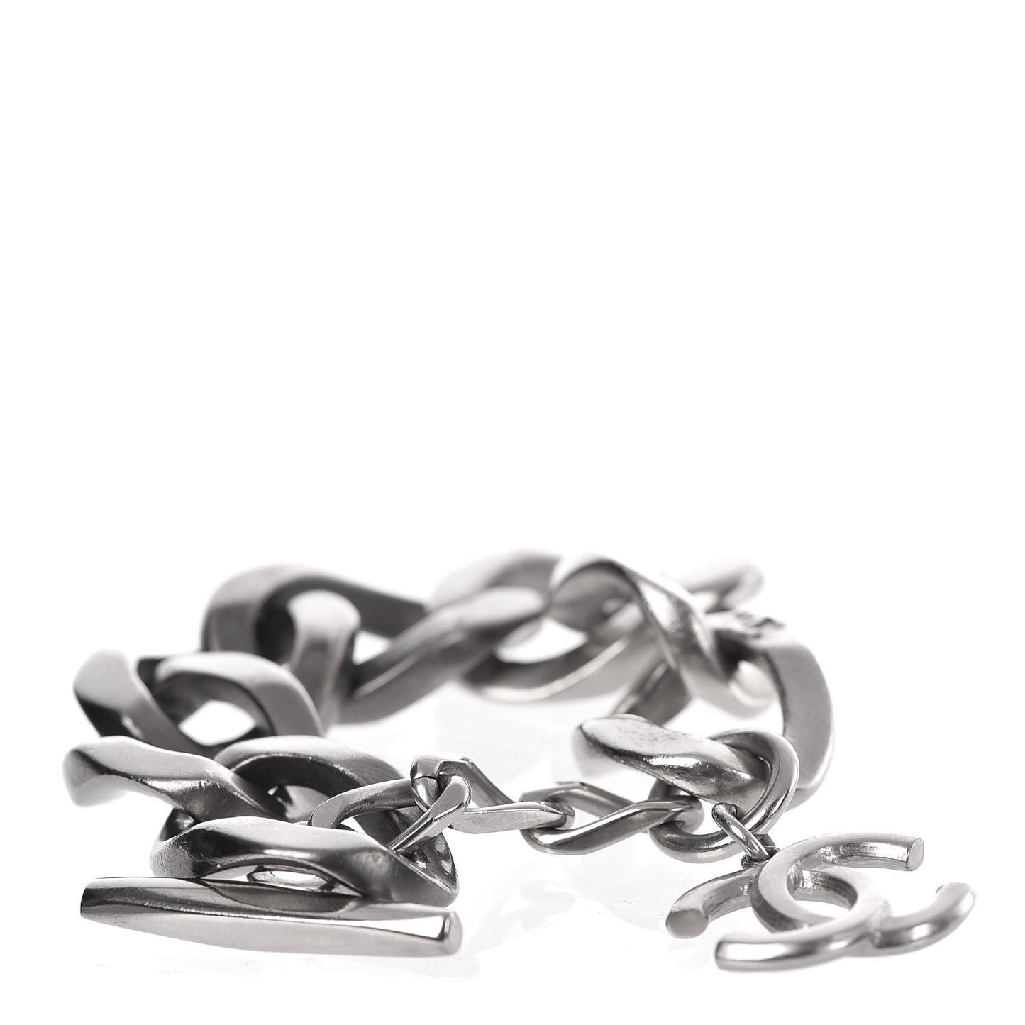 Chain Link CC Bracelet Silver