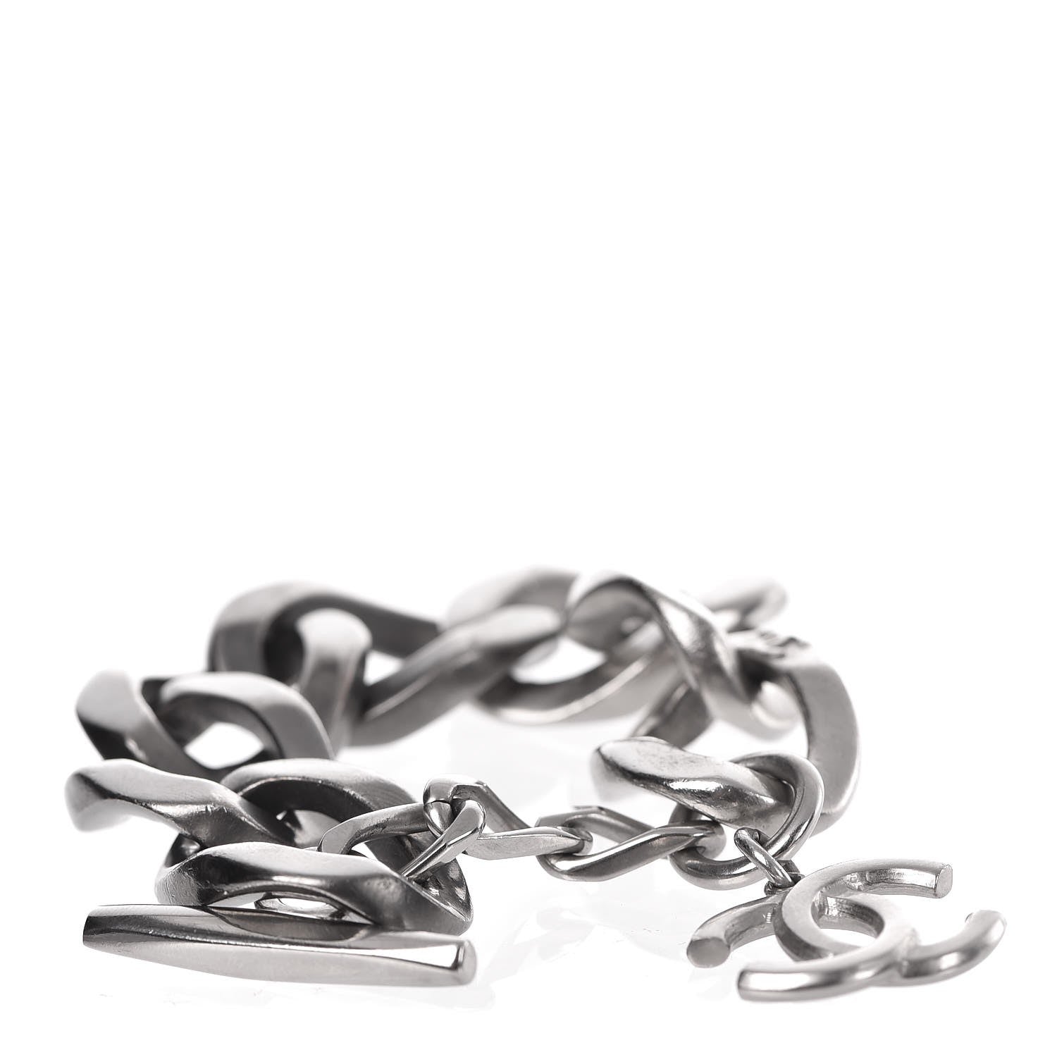 Chanel Chain Link CC Bracelet Silver 1 of 5