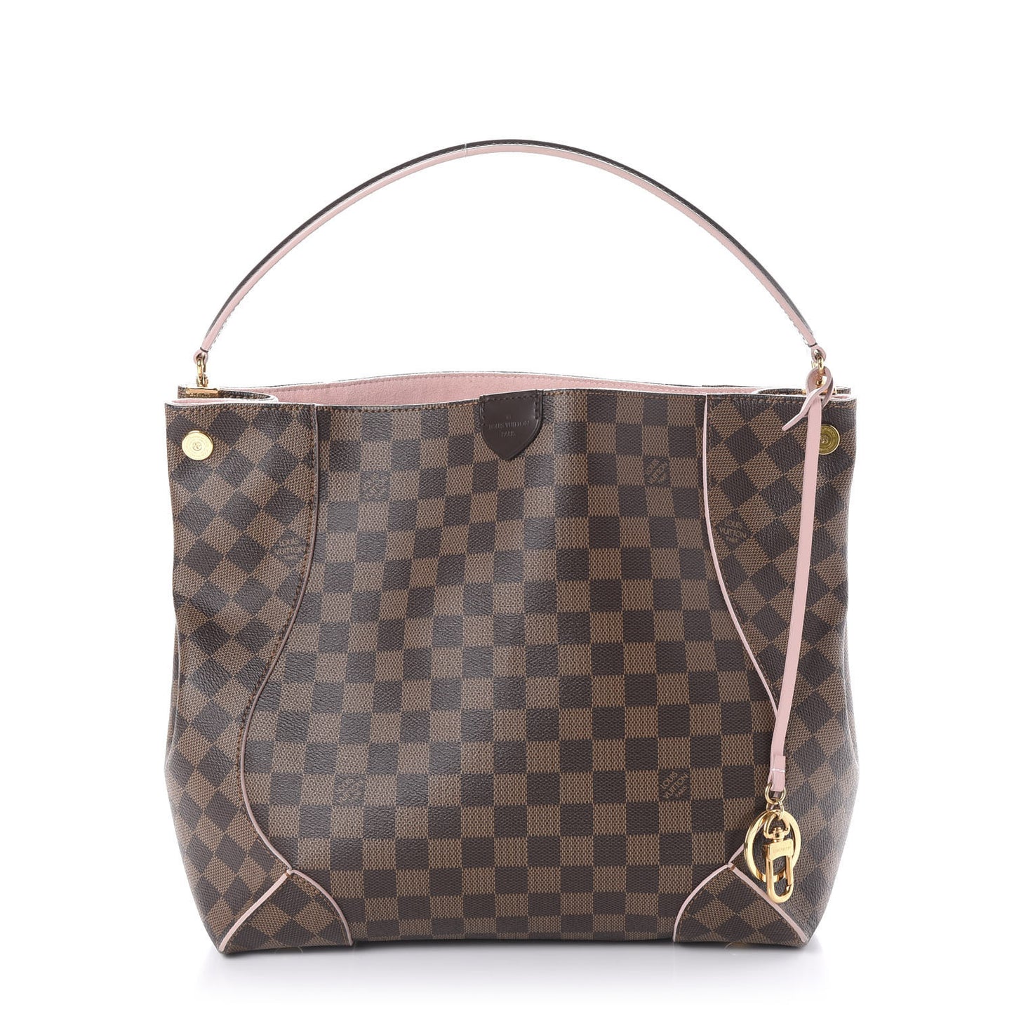 Damier Ebene Caissa Hobo Rose Ballerine