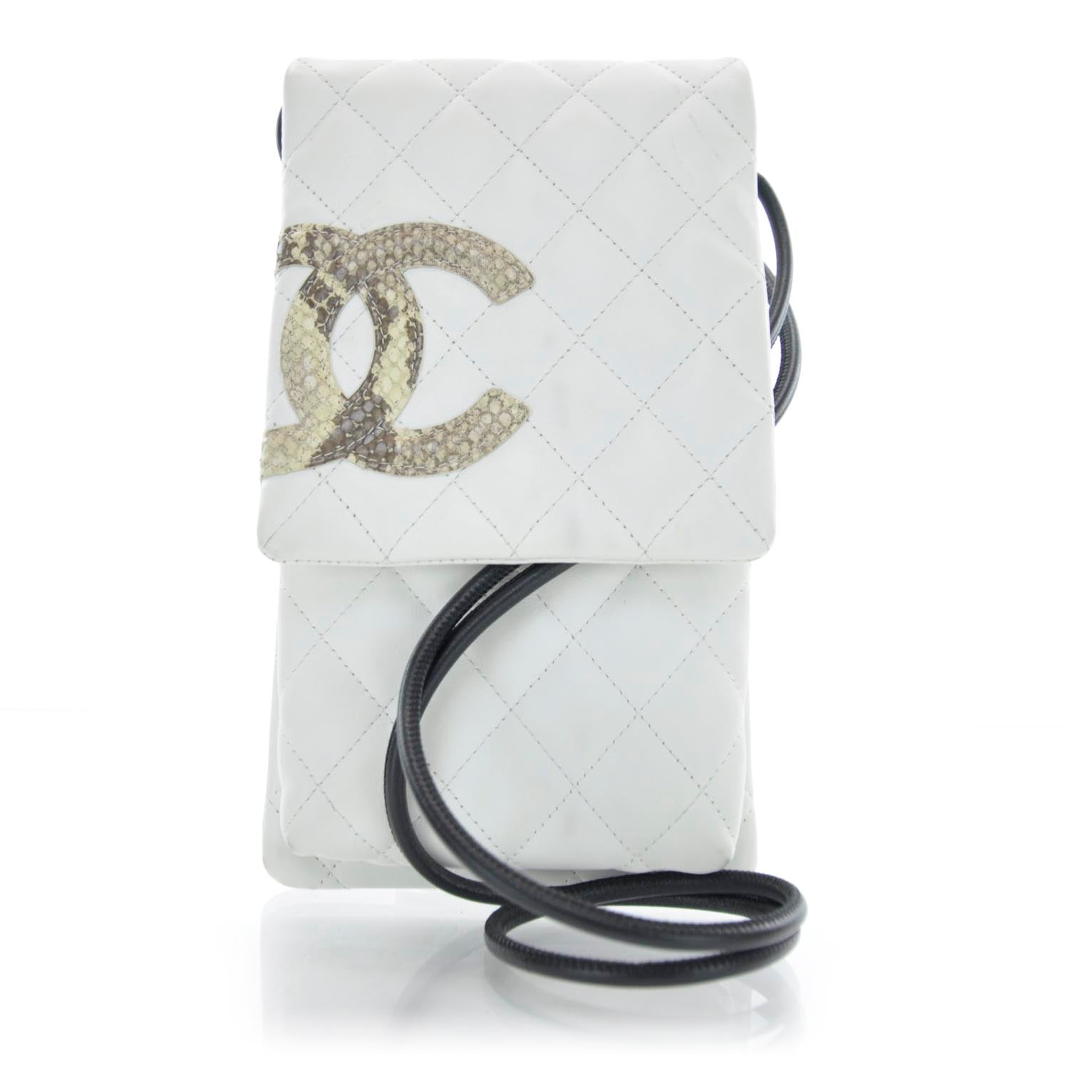 Chanel Python Cambon Shoulder Bag White 1 of 11