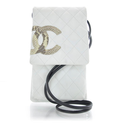 Chanel Python Cambon Shoulder Bag White 1 of 11
